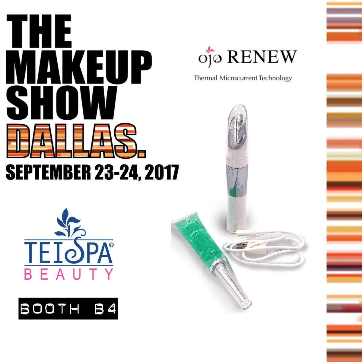 Hey Texas! We'll be @THEMAKEUPSHOW IN DALLAS - BOOTH B4  -