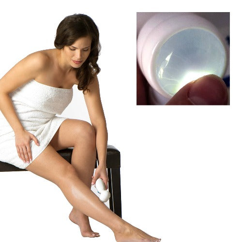 oxyderm high frequency treatment on legs helps reduce irritating after shaving and reduce ingrown hairs